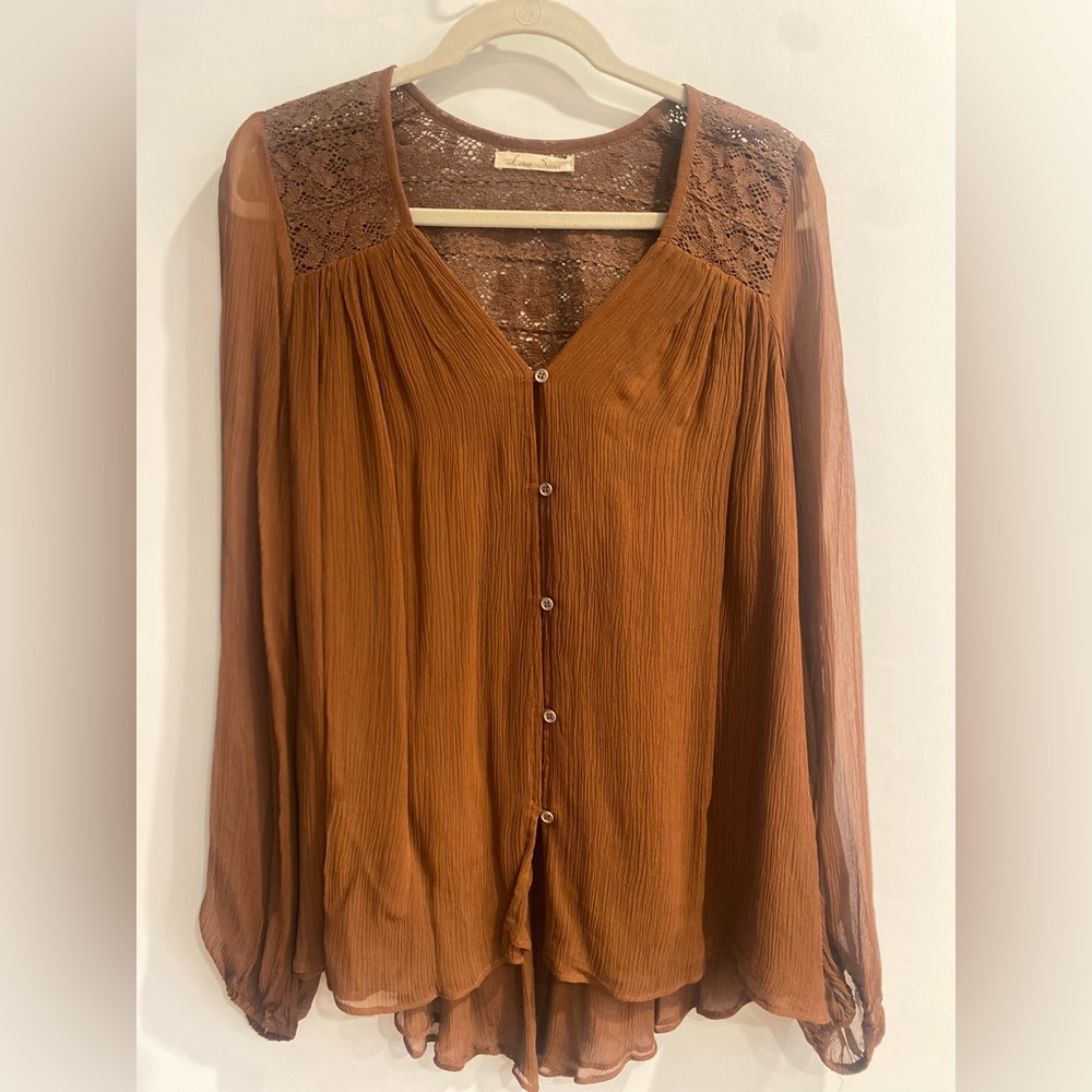 Love Sam Silk Blouse